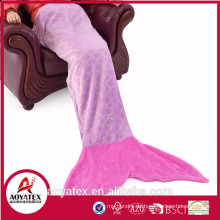 reasonable price super soft flannel fleece Mermaid Tail blanket